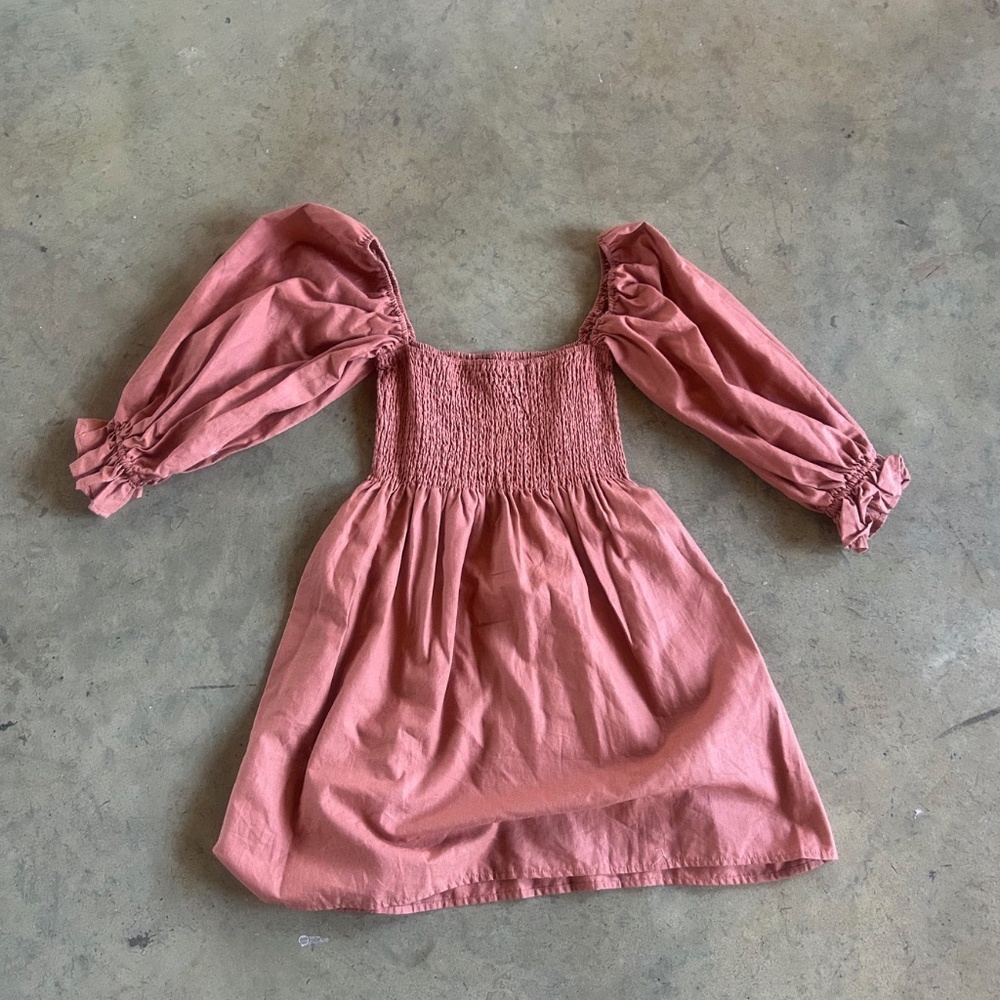 Linen cotton blend dress (NWOT)